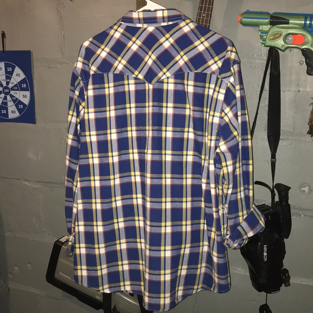 Levi’s blue and Yellow western shirt